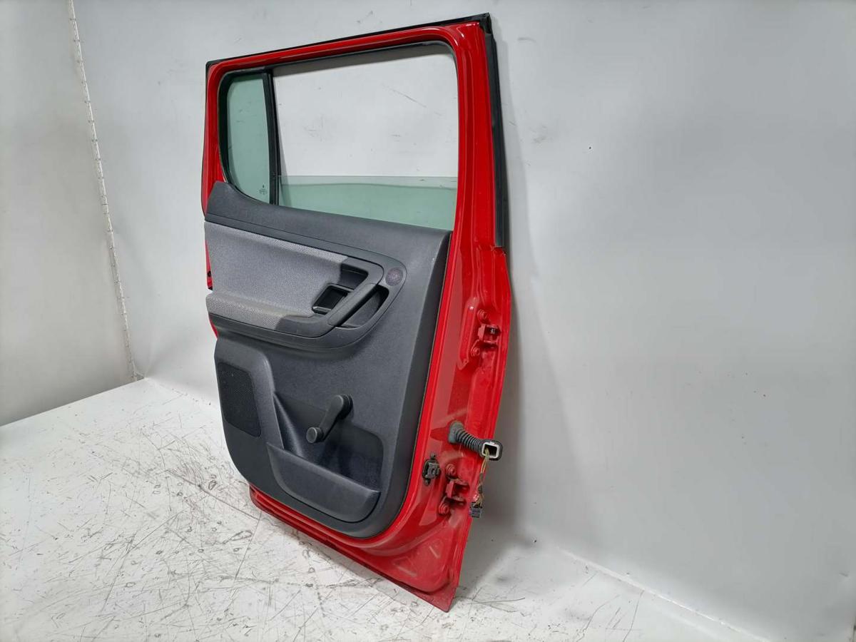 Skoda Fabia 2 5J original T&uuml;r hinten links Coridarot LF3K Flie&szlig;heck Bj.2012